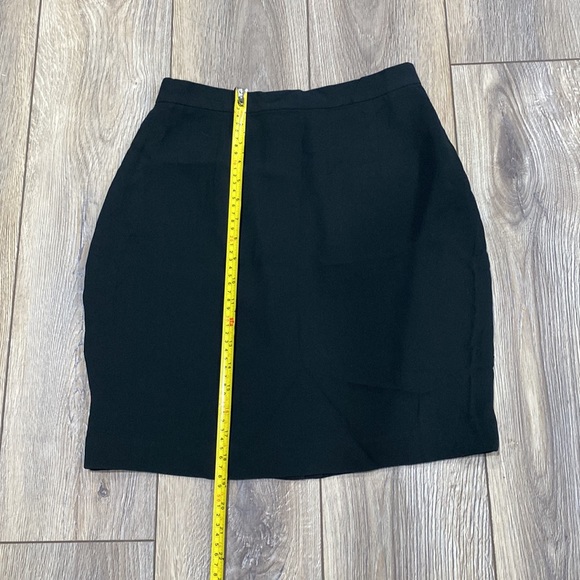 BANANA REPUBLIC Black Lined Career Skirt Sz 6 - Picture 11 of 12